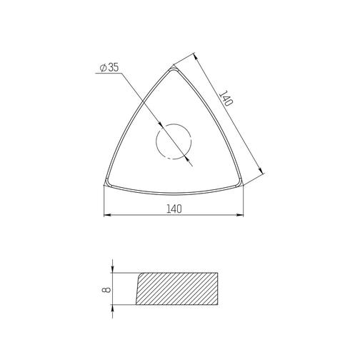Подставка под кран KitKraken Triangle (Подставка Triangle Graphite) 42643024 3