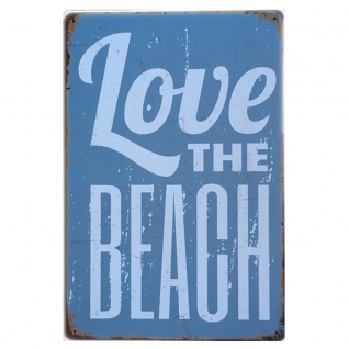 Табличка "Love the beach"
