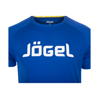 Футболка тренировочная Jögel Jtt-1041-079, полиэстер, синий/белый, детская размер YS