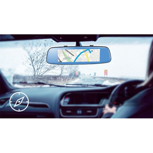 Зеркало заднего вида Recxon AutoSmart GPS/ГЛОНАСС (Android) (+ Разветвитель в подарок!) 37560035 7