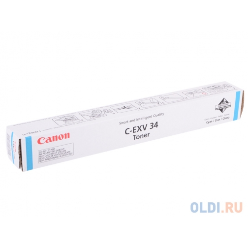 Картридж Canon C-EXV34C для Canon iR C2020, iR C2030, iR C2220, iR C2225, iR C2230, iR C2025, оригинальный, голубой, 19000 стр. 10179-01 5688170