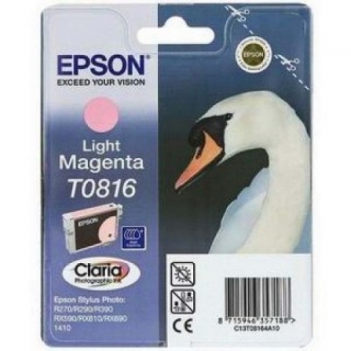Оригинальный картридж T08164A для EPSON ST R270, R290, RX590 светло-пурпурный, увеличенный, струйный 8202-01 850674