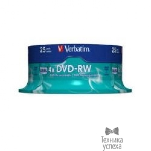Verbatim Verbatim  Диски DVD-RW  4.7Gb 4-х, 25 шт, Cake Box  (43639) 2746684
