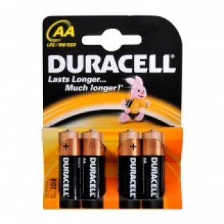 Батарейки Duracell AA (пальчиковые) LR6/MN1500 (блистер 4 шт)