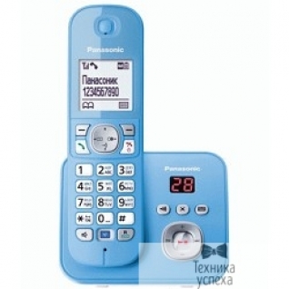 Panasonic Panasonic KX-TG6821RUF (голубой) Беспроводной DECT,автоответчик,определитель номера,телефонный справочник 120 зап