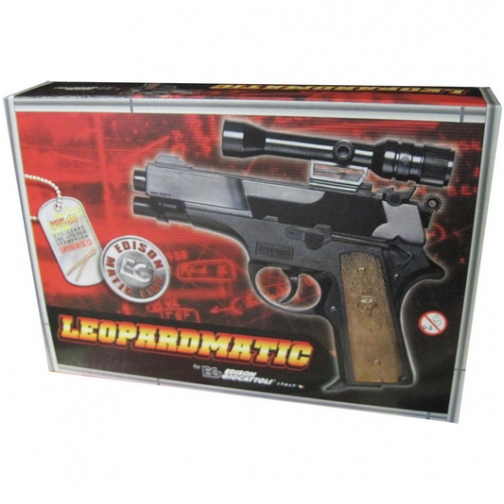 Пистолет с пульками Leopardmatic, 17.5 см Edison 37709341 1