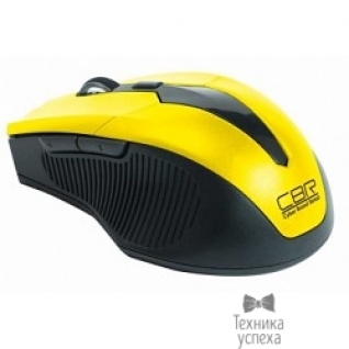 Cbr Мышь CM-547 Yellow, оптика,800/1600/2400dpi,5кн.+колесо прокрутки, USB