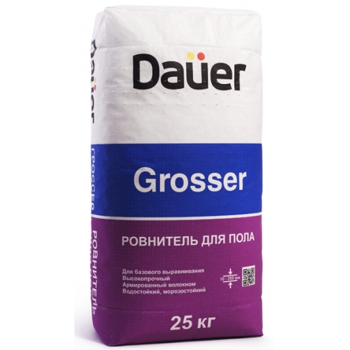 ДАУЭР Гроссер стяжка пола (25кг) / DAUER Grosser ровнитель для пола базовый (25кг) Дауэр 36984043