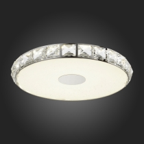 Светильник настенно-потолочный St Luce Хром/Прозрачный, Белый LED 1*24W SL821.122.01