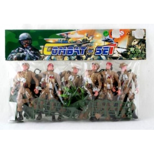 Военный набор Combat Set с 6 солдатами и аксессуарами Shenzhen Toys