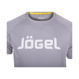 Футболка тренировочная Jögel Jtt-1041-081, полиэстер, серый/белый, детская размер YM