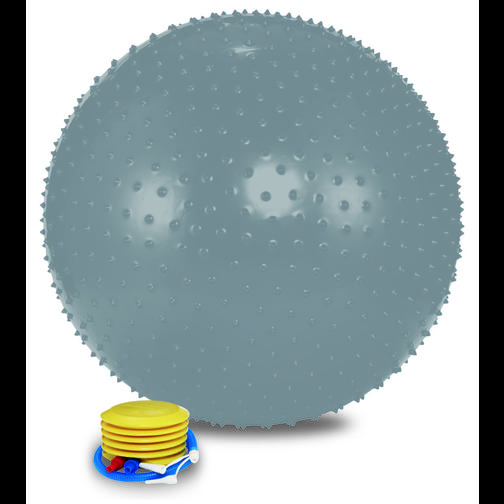 Мяч массажный Lite Weights 1875lw (75см, ножной насос, серебро) 42220170
