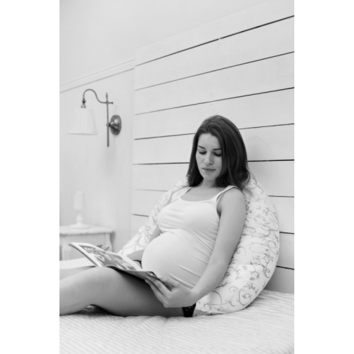 Подушка для беременных и кормящих, серая со звездами Roxy-Kids 37717918 2