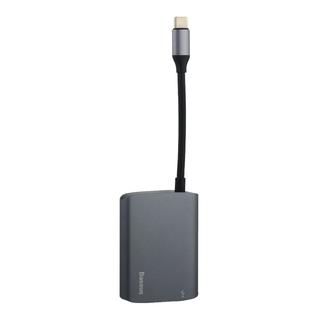 Переходник Baseus Enjoyment series USB-C to HDMI/ USB 3.0 (CATSX-D0G) для MacBook Графитовый