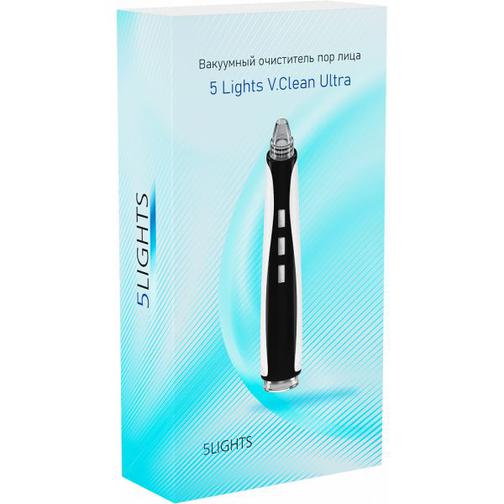 Вакуумный очиститель пор для лица 5Lights V.Clean Ultra (Черно-белый) Gsmin 42767028