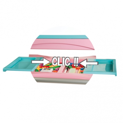 Детский мольберт-трансформер, розовый, 60 предметов Smoby 37721634 3
