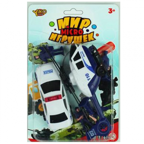 Игровой набор Мир Micro Игрушек - Полицейский участок, 6 предметов Yako Toys 37726463