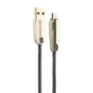 USB дата-кабель Hoco U35 Space shuttle smart power off MicroUSB (1.2 м) Gray