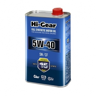 Моторное масло Hi-Gear 5W40 1л синтетика