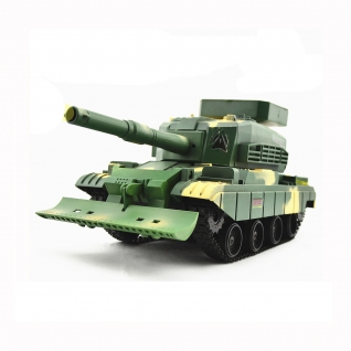 (УЦЕНКА) Радиоуправляемый танк "Боевой" (на аккум., стреляет), зеленый Play Smart