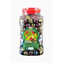 Карамель на палочке "Toppy gum filled" фруктовое ассорти с жевательной резинкой, 16гр*150шт*6 банок