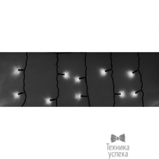 Neon-night NEON-NIGHT (255-135) Гирлянда Айсикл (бахрома) светодиодный, 4,8 х 0,6 м., черный провод, 220В, диоды белые