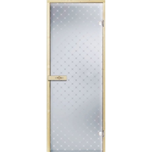 Дверь для бани ЗВЕЗДА 7х19, прозрачное матовое 6683242