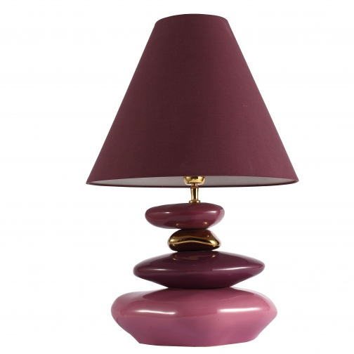 Настольная лампа St Luce Розовый, Золотой/Бордовый E27 1*60W (из 2-х коробок) 37397332