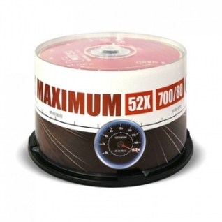 Носители информации Mirex CD-R MAXIMUM 52x cake box 50 (UL120052A8B)