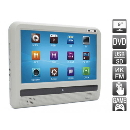 Навесной монитор с DVD и сенсорным управлением Avis AVS0933T (Серый) 833436