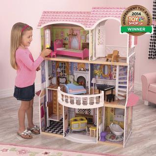 Винтажный кукольный дом для Барби "Магнолия" (Magnolia) с мебелью 13 предметов