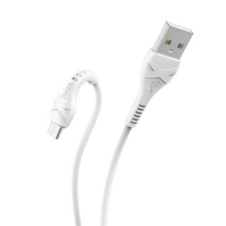 USB дата-кабель Hoco X37 Cool power Charging data cable for MicroUSB (1.0м) Белый