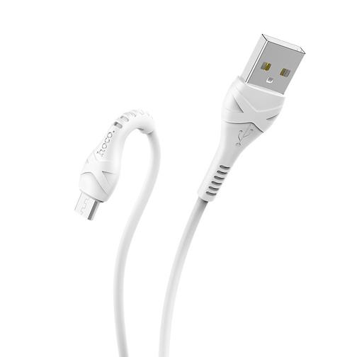 USB дата-кабель Hoco X37 Cool power Charging data cable for MicroUSB (1.0м) Белый 42793321