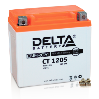 Мотоаккумулятор Delta CT 1205 (YTX5L-BS) 5 Ач