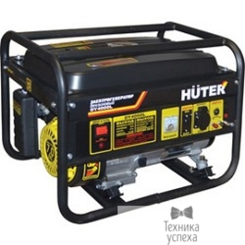 Huter Huter DY4000L 64/1/21 Электрогенератор четырехтактный, 3000Вт, 220В/50Гц, 78Дб, принудительное охлаждение, бак 15 л, расход бензина 395 г/кВтч, расход масла 6,8, габариты 610х430х460, вес 42 кг 5863599