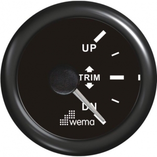 Wema Индикатор положения транцевых плит чёрный Wema Trim 0 - 180 Ом 12/24 В