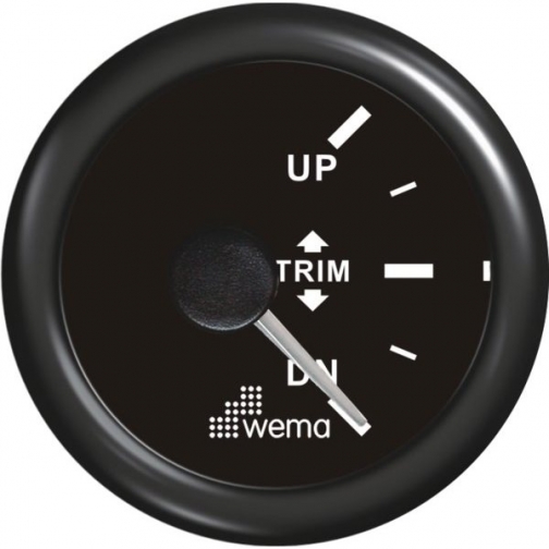 Wema Индикатор положения транцевых плит чёрный Wema Trim 0 - 180 Ом 12/24 В 1201353