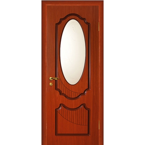 Дверное полотно МариаМ Ария ПУ лак остекленное 550-900 мм эбен, вишня, кр/дер 6582936 3