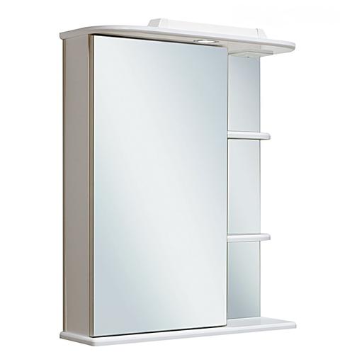 Шкаф зеркальный для ванной Runo Магнолия 60 Белый Левый 38114518