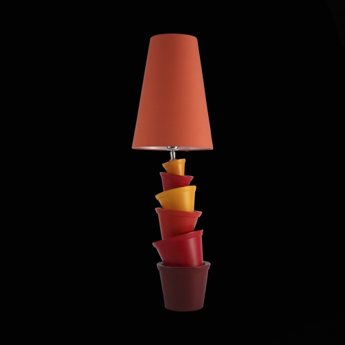 Настольная лампа St Luce Красный, Желтый, Бордовый/Оранжевый E27 1*60W (из 2-х коробок) 37397586 1