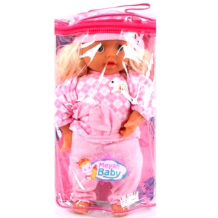 Кукла Meyan Baby в розовом костюме, в сумке, 37 см Shenzhen Toys