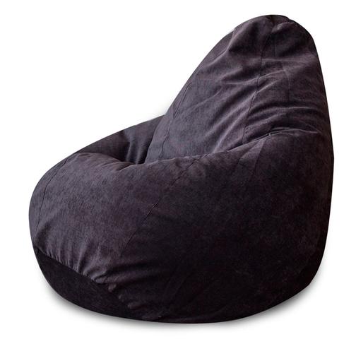 Кресло Мешок Груша Темно-Серый Микровельвет (3XL, Классический) DreamBag 42513020