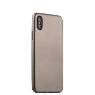 Чехол-накладка силиконовый J-case Delicate Series Matt 0.5mm для iPhone XS/ X (5.8") Графитовый