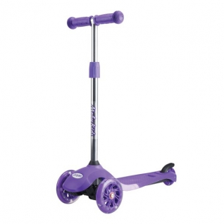 Самокат-кикборд Junior Light 2.0 (светятся колеса), фиолетовый Moby Kids
