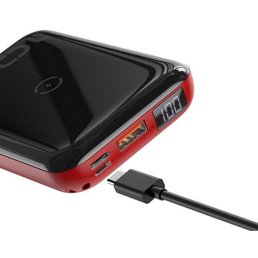 Портативное зарядное устройство Baseus Mini S Bracket 10W Wireless Charger 10000mAh 18W черный с красным 42284957 2