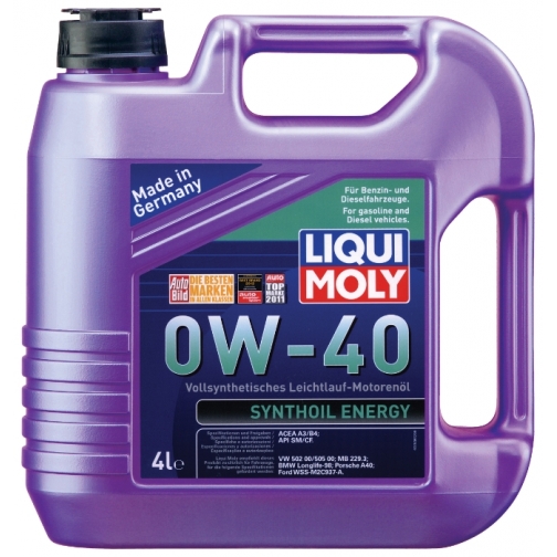 Моторное масло LIQUI MOLY Synthoil Energy 0W-40 4 литра 5927020