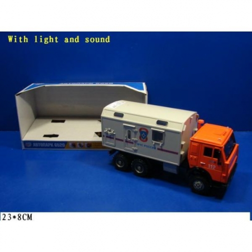 Инерционный грузовик МЧС (свет, звук), 1:28 Joy Toy 37712315 1
