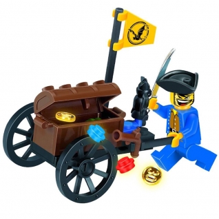 Конструктор "Пираты" - Сундук с сокровищами, 25 деталей Brick