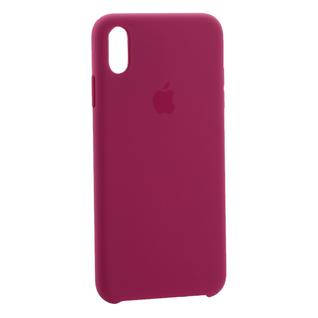 Чехол-накладка силиконовый Silicone Case для iPhone XS Max (6.5") Темная фуксия