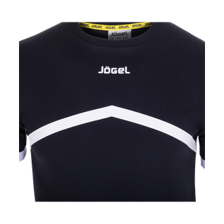 Футболка тренировочная детская Jögel Jct-1040-061, хлопок, черный/белый, детская размер YM